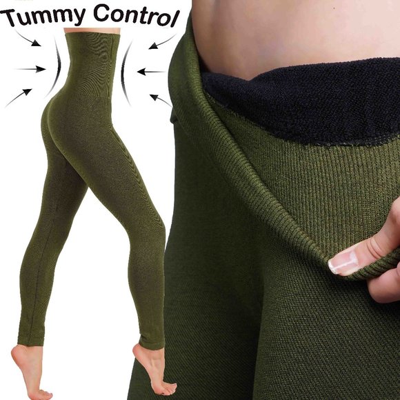 🎁New never openFrench terry winter thick leggings - Picture 1 of 7
